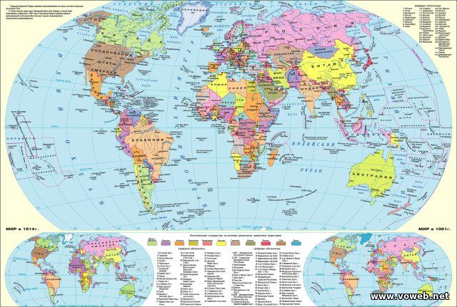 Политическая карта мира фото